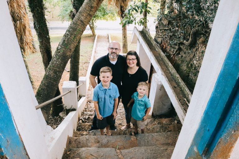 The Pate Family: Brian, Christa, Caleb, Josiah