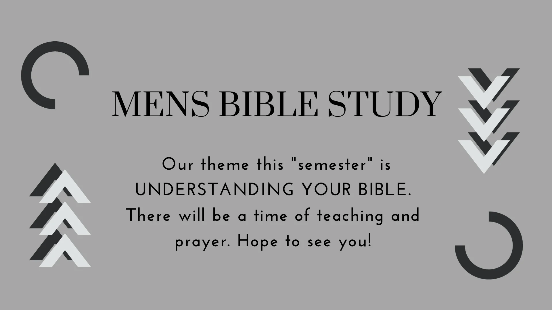 Mens Bible Study