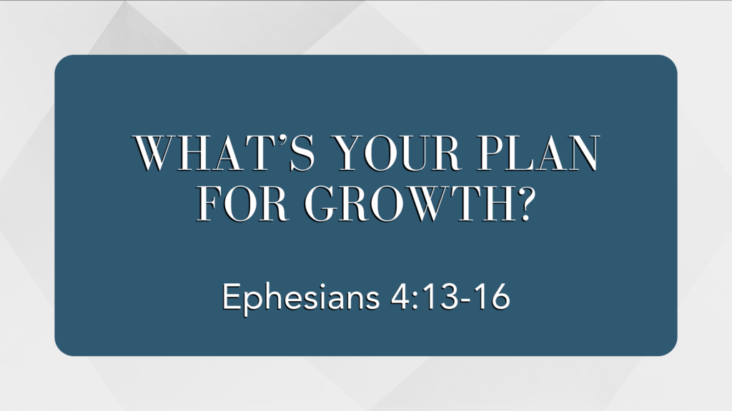 What's your plan for growth