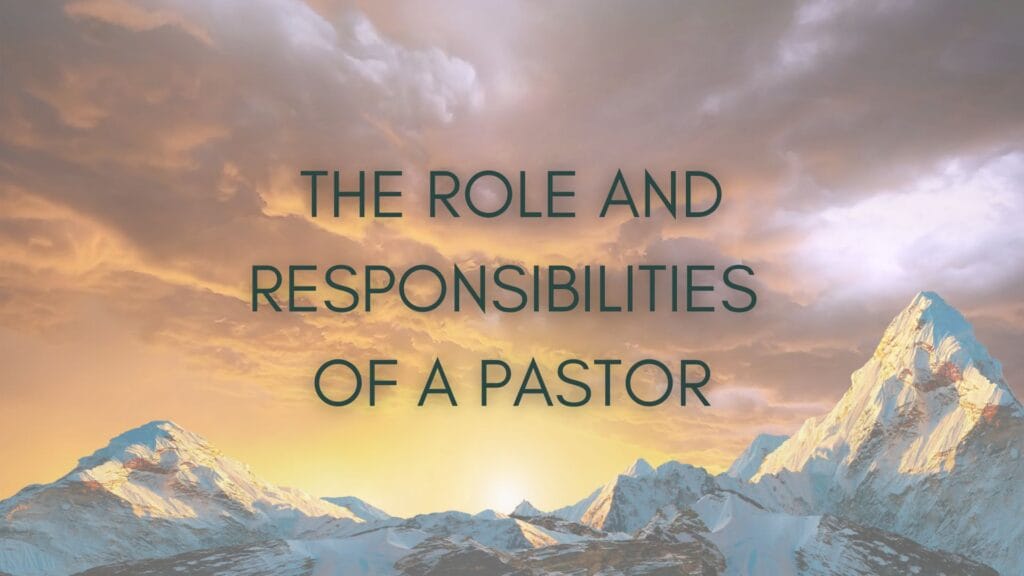 Roles of A Pastor Graphic