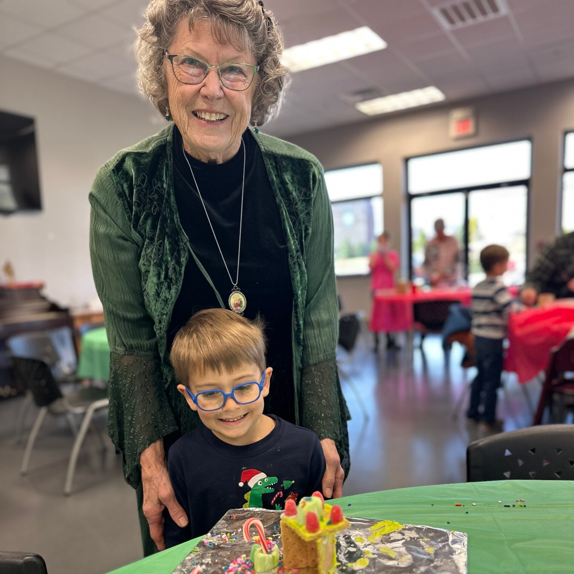 A child and a Prayer Partner at Community Baptist Church