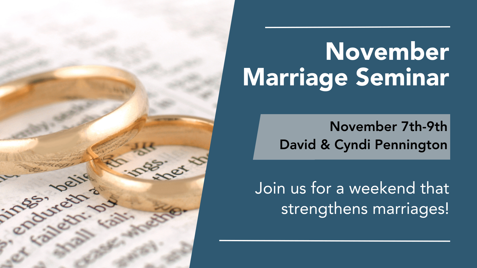 CBC Marriage Seminar