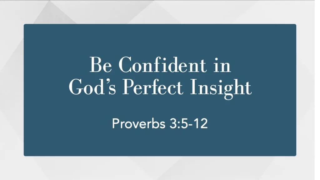 Gods Perfect Insight