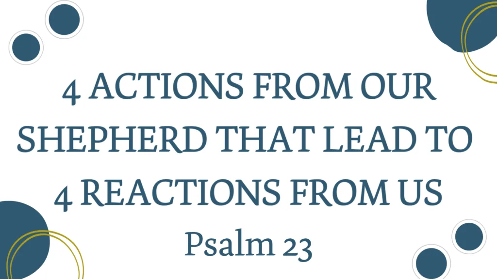 Psalm 23 Sermon Graphic - Community Baptist Church Spring Hill Tn